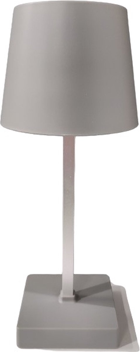 Plush LED Tafellamp Draadloos en Dimbaar Moderne Touch Lamp Tafellamp buiten Bureaulamp Woonkamer Nachtlamp Slaapkamer- Camping Lamp – Leeslamp- Grijs Op Batterijen