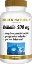 Bol.com Golden Naturals Krillolie 500mg (60 softgel capsules) aanbieding
