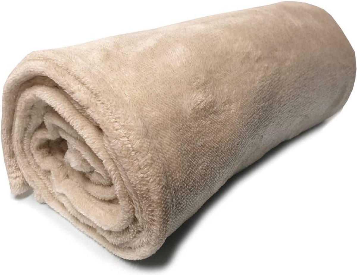 Better Nights Plaid - Rox Beige - 130x160 - Beige - Fluffy - Fake flannel - 100% polyester