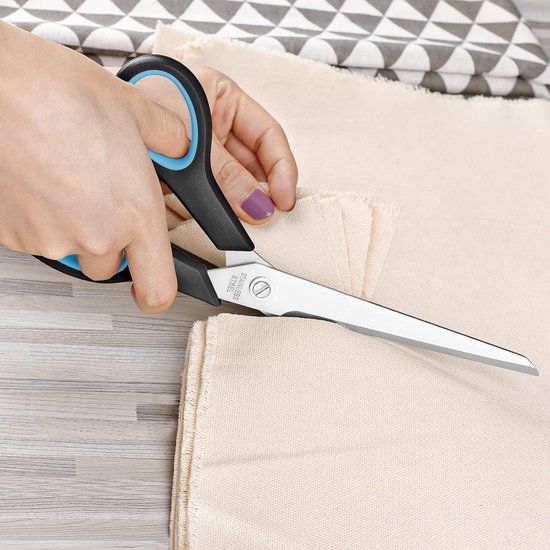KUONIIY Schaar met ultrascherpe titanium coating messen zachte comfort