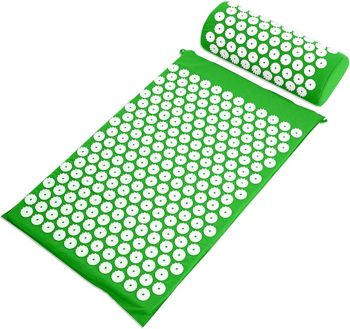 Goedkoopste CHPN - Spijkermat - 73X42.5 cm - Acupressuur Mat met Kussen - Groen - Ontstressen - Acupunctuur mat - Relaxen - Drukpunten - Overprikkeld - drukpuntenmassage