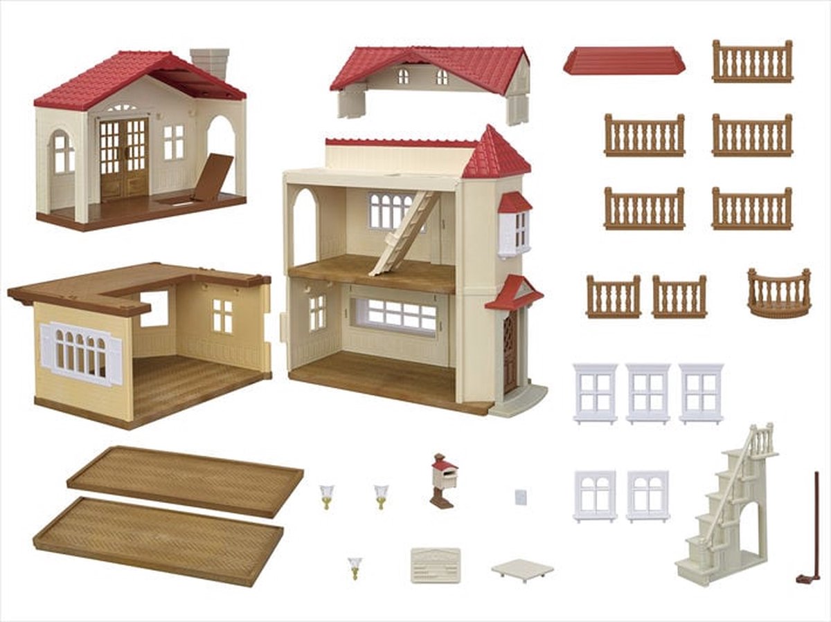 Sylvanian Families 5708- Groot poppenhuis met geheime speelkamer- poppenhuis- te combineren met Startershuis ( 5567) tot een mega poppenhuis — afbeelding 15