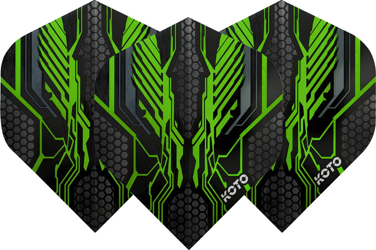KOTO ZIZ-Wing NO2 Green - Dart Flights