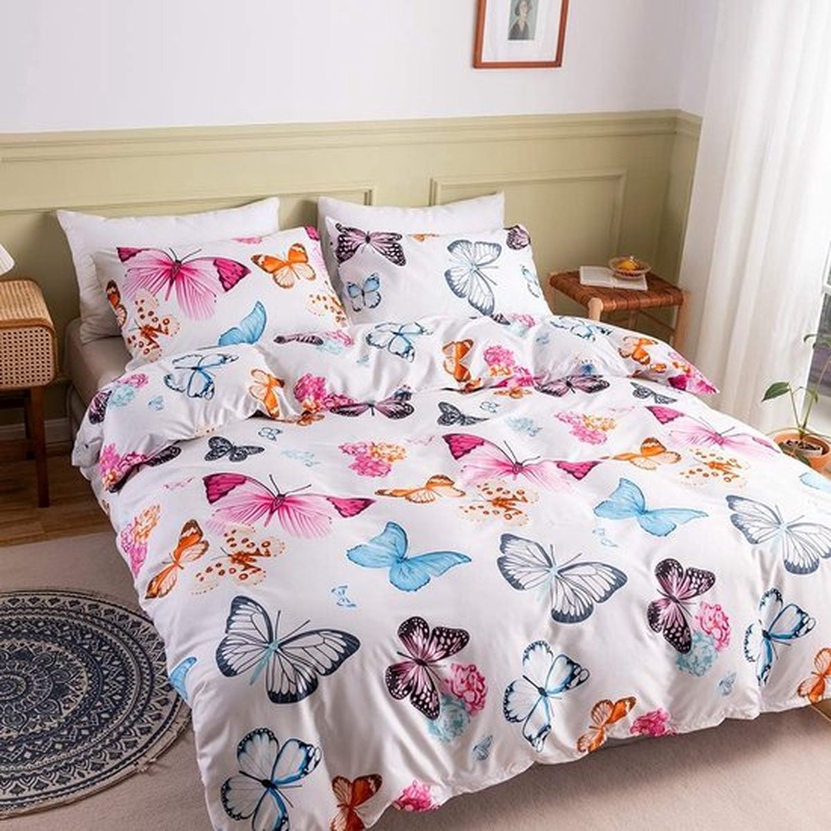 Beddengoed Tweepersoonsbed Set Zwembad Beddengoed Tweepersoonsbed Set - Microvezel Dekbedovertrek 200x200 cm - Dekbed met 2 Kussenslopen (Tweepersoons