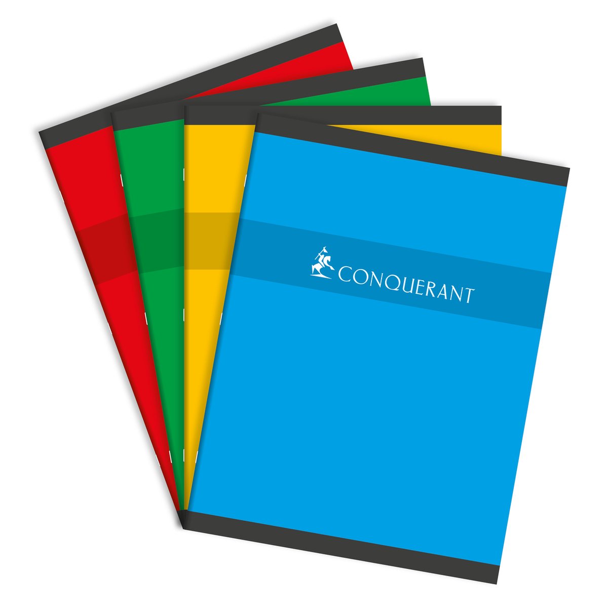 Conquerant 100103828 schrijfblok & schrift 96 vel Rood, Groen, Geel, Blauw