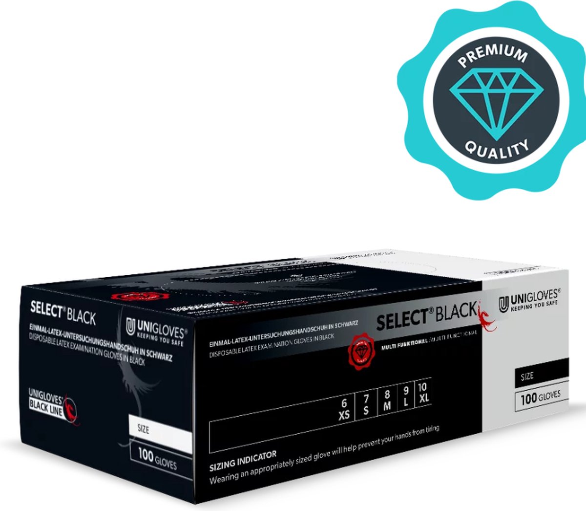 Goedkoopste Zwarte latex handschoenen 100 stuks maat XS