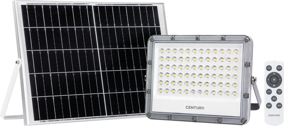Century SRSOL-1009040 Floodlight Trap Ook Solar 5 En 800 Lom 4000 A