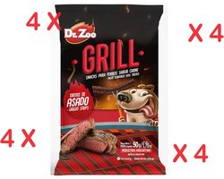 4 X Dr Zoo hondensnack grillreepjes steak 50 gr X 4 = 200 gram