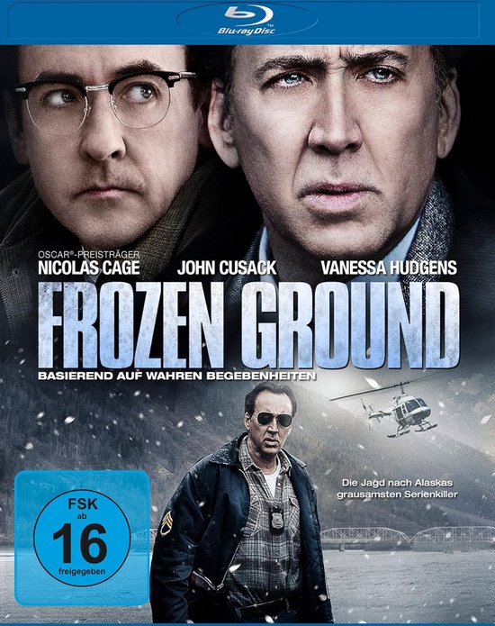 Blu-ray hoes van "Frozen Ground" met Nicolas Cage, John Cusack en Vanessa Hudgens. FSK 16.