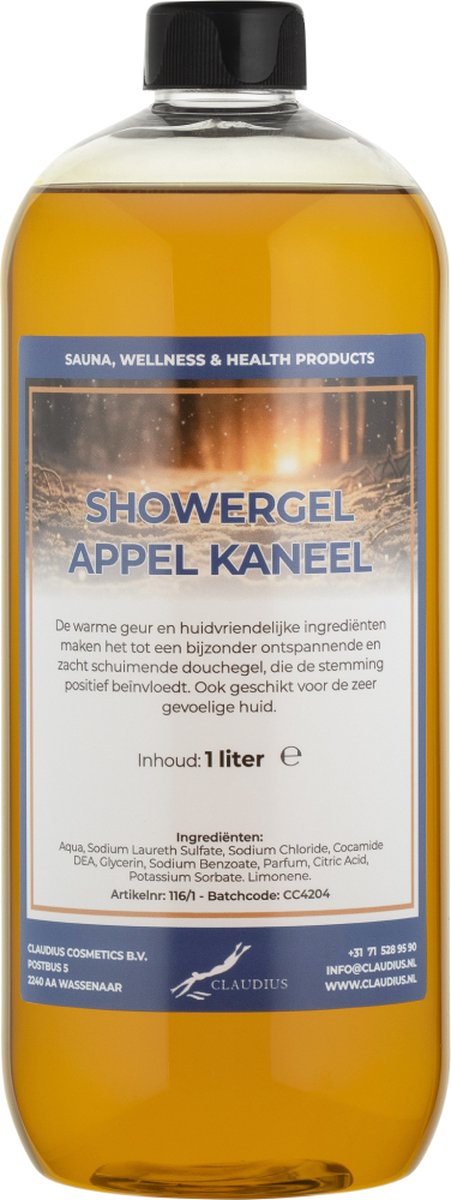 Goedkoopste Douchegel Appel-Kaneel 1 Liter - Showergel