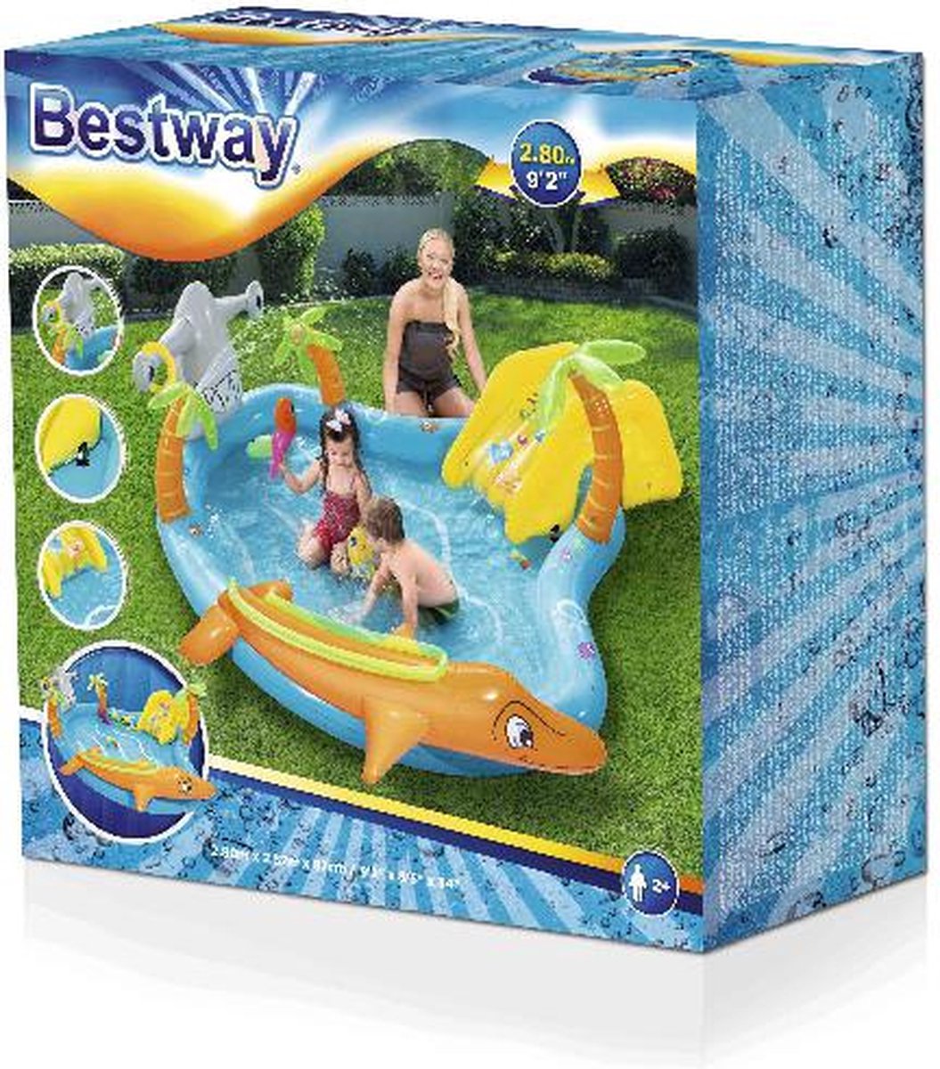 Bestway Speelzwembad Zeedieren - 280x257x87cm — afbeelding 12