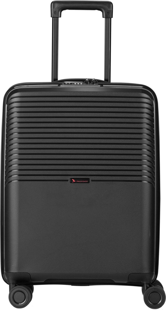 Pack Easy Jet 4 wielen Cabinewagen 55 cm - Harde bagage - TSA slot - schwarz