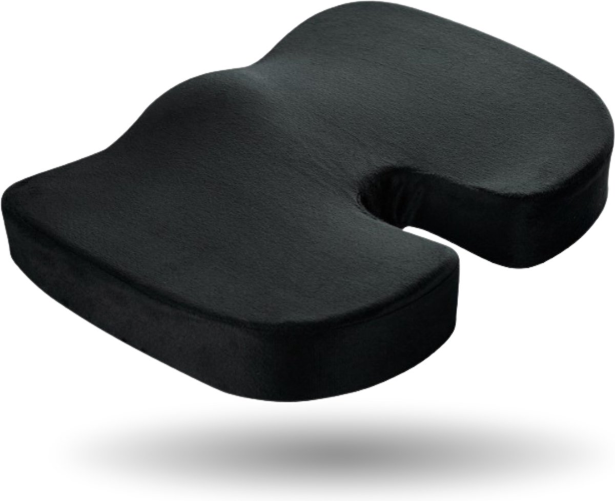 Goedkoopste Vivid Green Zitkussen - Orthopedisch & Ergonomisch Suitkussen - Wigkussen - Ringkussen - Zitkussens - Stuitkussen - Stuitje - Traagschuim
