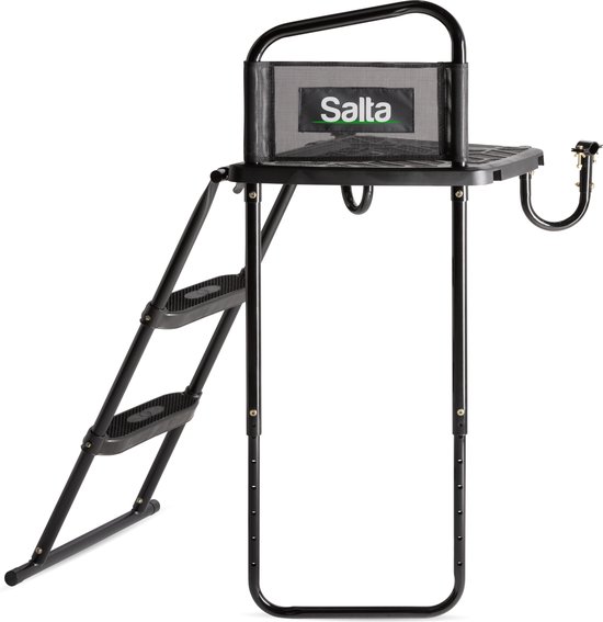 Salta Trampoline Platform + Ladder L - Verstelbaar platform met trampoline ladder - Universeel - Voor trampolinehoogte 83 - 93 cm