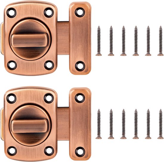 Deltafix schuifslot/plaatgrendel - 1x - 10 x 5cm - RVS - deur