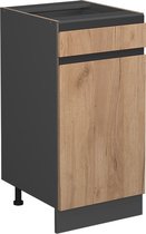 Vicco R- Line Cuisine Meuble bas de cuisine – 40 cm, WB Oak Chêne doré puissant, WB Oak