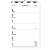 Castelli - weekkalender 2025 - met ringband - week per pagina - formaat A5 - made in Italy - wire-o gebonden - neutraal dekblad