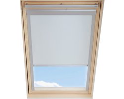 LuXtra Verduisterend Rolgordijn passend op VELUX Dakramen F06, Wit