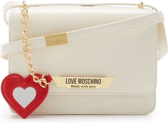 Love Moschino Made with Love Dames Crossbody Tas Wit bol