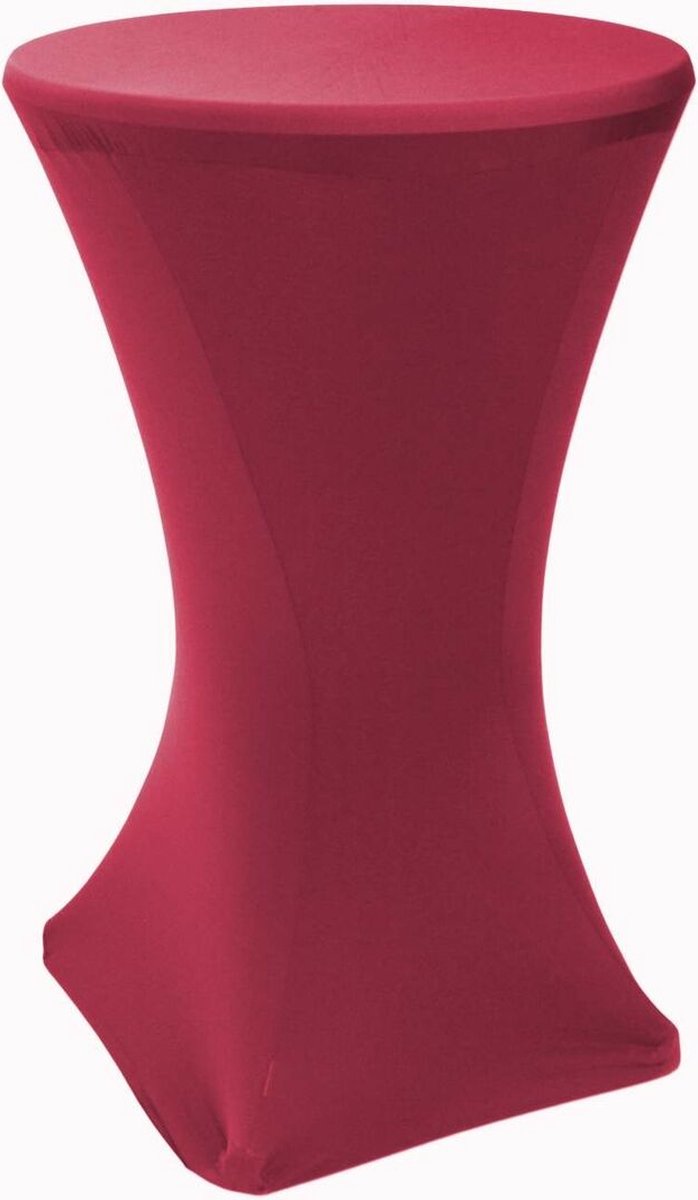 Hoes voor statafels rood gemaakt van stretch tot 120 cm hoogte en Ø 80 cm Tafelhoes