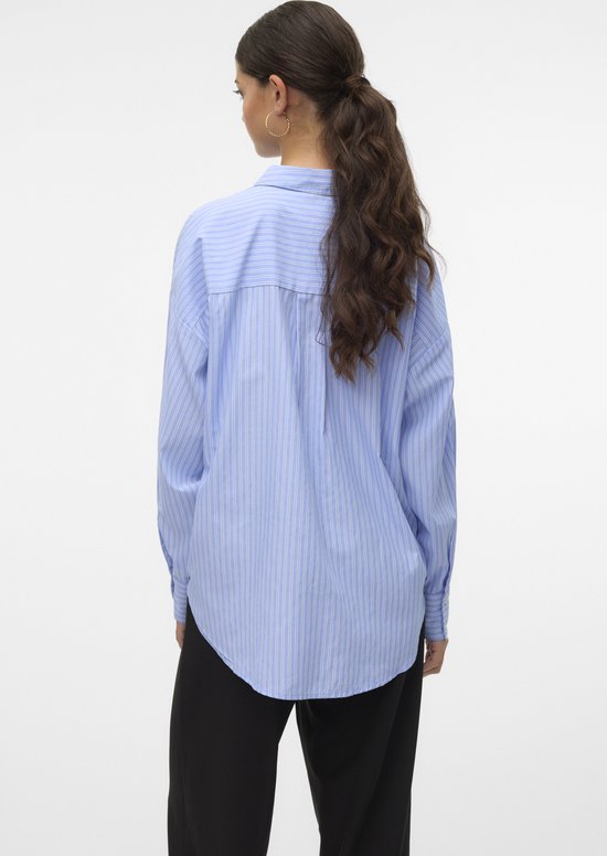 Vero Moda VMSOFFY DETAIL - Overhemdblouse - vista blue/white/blauw
