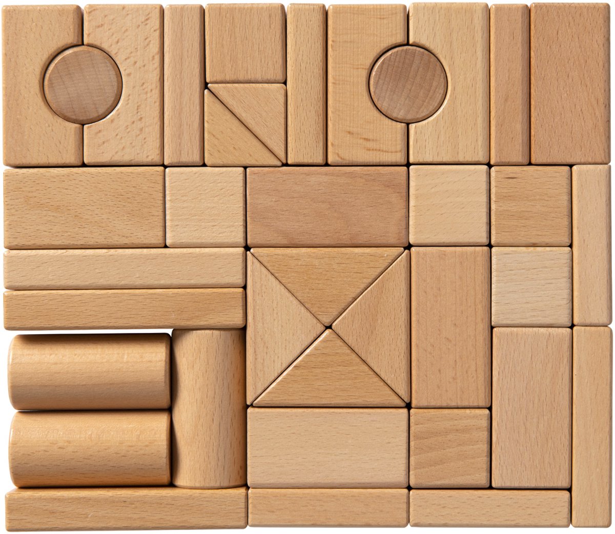 Van Dijk Toys beuken houten blokken - 44 stuks