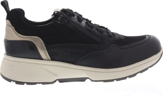 Foto: Dames veterschoenen xsensible grenoble black combi zwart maat 40