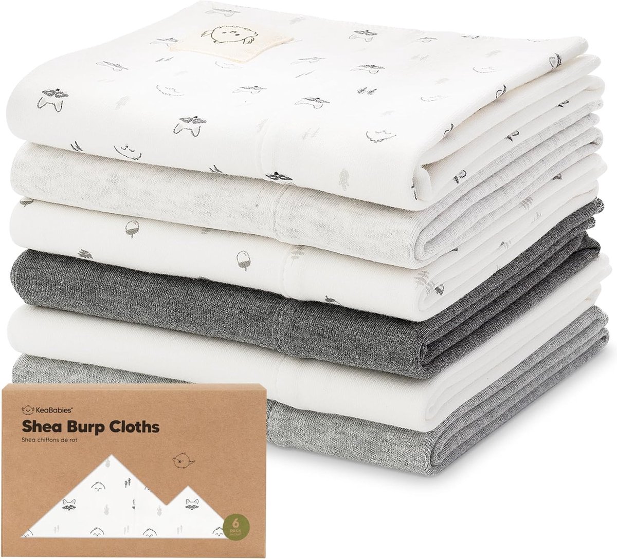 Goedkoopste Set van 6 biologische spuugdoeken voor baby's, jongens en meisjes, grote baby spuugdoeken, katoenen spuugdoeken voor baby's, spuugdoeken voor pasgeborenen, spuugdoeken voor baby's, meisjes, jongens