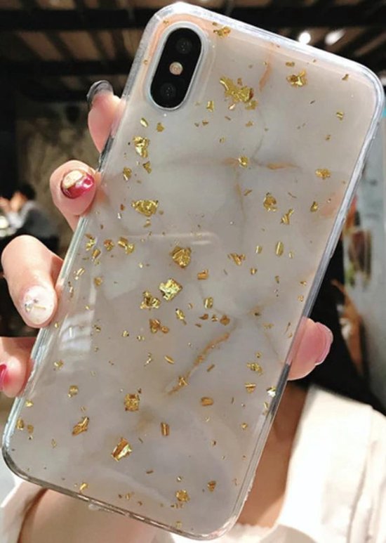 Étui en marbre de luxe pour Apple iPhone X - Étui pour iPhone XS - blanc -  or - coque... | bol