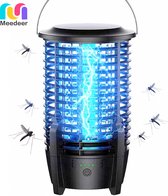 Meedeer Muggenlamp-UV-USB Elektrische Muggenlamp -Muggenvanger - Insectenlamp-Insectenvanger-Muggenmoordenaarlamp Voor Thuis, Keuken, Restaurant, Bakkerij, Balkon, Terras, K (Kleur:Zwart)