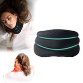 Ergonomische Drie-standen Ademende Nekbrace - Verstelbare Nekondersteuning voor Comfort en Drukverlichting-zwart