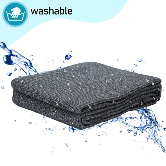 Voortent tapijt campingtapijt Voortenttapijt Antraciet Tenttapijt campingdoek Tenttapijt - HDPE Tapijt 200 x 200CM van Vita5 — afbeelding 5