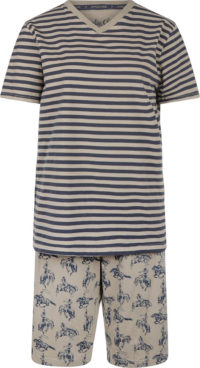 Charlie Choe pyjama heren - streep - T47180-39 - maat S
