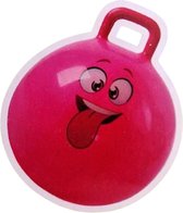 Smiley skippybal roze - 4 tot 8 jaar - 45 cm groot - Met handsvat - Jongens - Meisjes