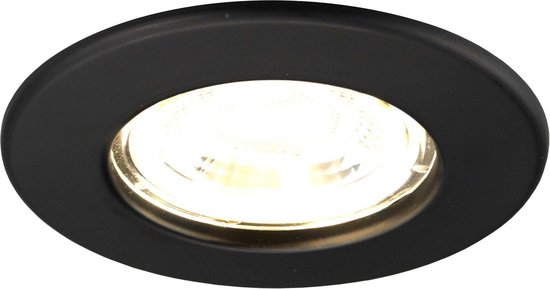 Ledvion Dimbare LED Inbouwspot Zwart - IP65 - 5W - 2700K - 5 Jaar Garantie - Geschikt voor de Badkamer