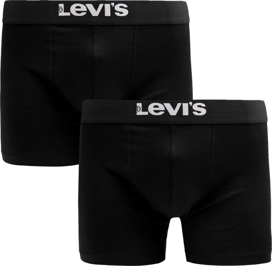 Levi's Lange short - 2 Pack 005 Black - maat M (M) - Heren Volwassenen - Katoen/elastaan- 701222842-005-M