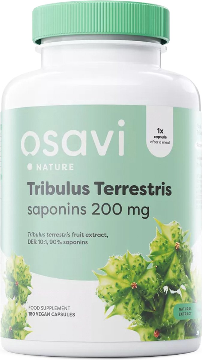 Goedkoopste Osavi Tribulus Terretris - saponinen 200 mg - 10 1 - 180 veganistische capsules