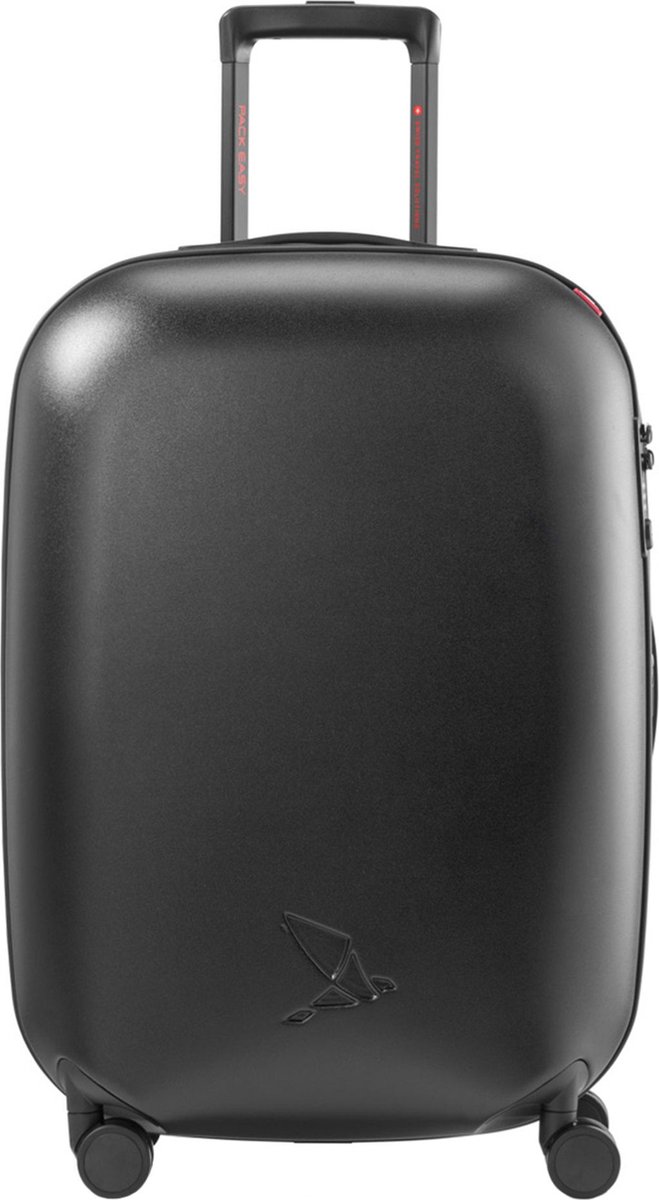 Pack Easy Gen T 4 wielen Trolley 64 cm met uitbreidingsplooi - Harde bagage - TSA slot - schwarz