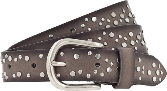 Vanzetti Cuir Ceinture 25mm Rivet Belt W95 Taupe Gris