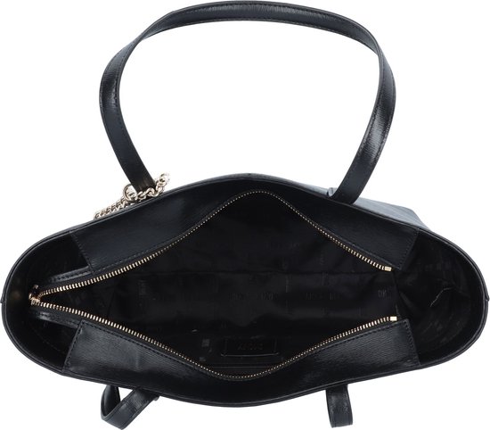 DKNY Cuir Sac shopper Sac à épaule Bryant Tote Black / Gold Noir