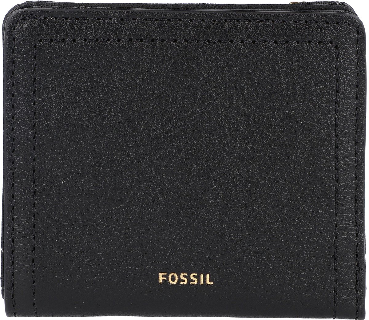 FOSSIL Leren Portemonnee Logan RFID Small Bifold Black Zwart
