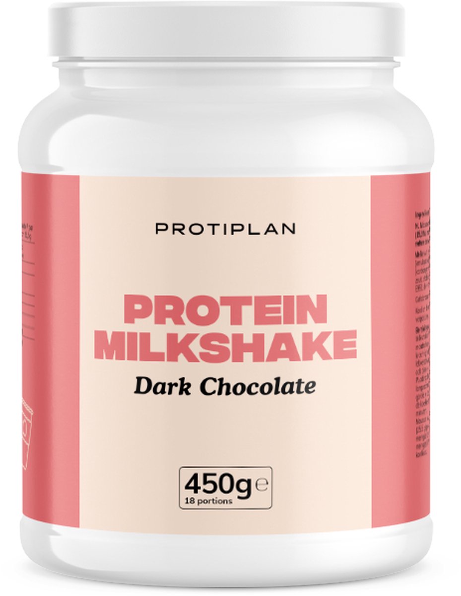 Goedkoopste Protiplan | Voordeelpot Milkshake Chocolade Puur | 1 x 450 gram | Eiwitdieet | Proteïne shake | Past in een koolhydraatarme levensstijl| Eiwitpoeder | Proteine shake | Past in een koolhydraatarme levensstijl