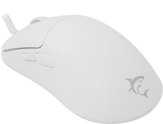 Witte Muis Computer Witte Shark - GRAPHENE-W - Gaming Muis - Wit | bol
