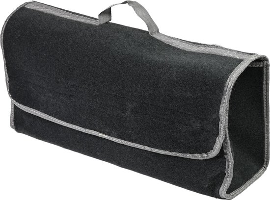 Benson Kofferbak organizer - groot hoofdvak - klittenband - zwart/grijs - 50 x 16 x 23 cm