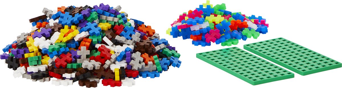 Plus-Plus Basic Reiskoffer 600 delige bouwset blauw - 7002 - Bouwspeelgoed - Constructiespeelgoed - Set met bouwstenen - Vanaf 5 jaar — afbeelding 3