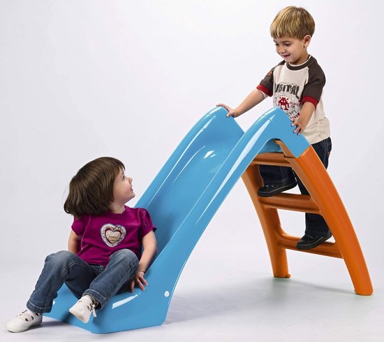 Toboggan Pour Enfant Jamara Funny Slide - Rouge | Sécurisé Avec Poignées Et Bec Antidérapant | Dès 1 An