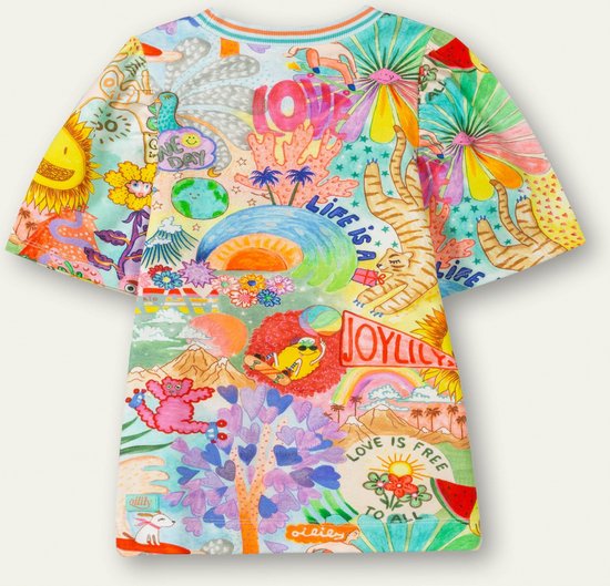 Oilily Tuintje - T-Shirt - Meisjes - Blauw - 128