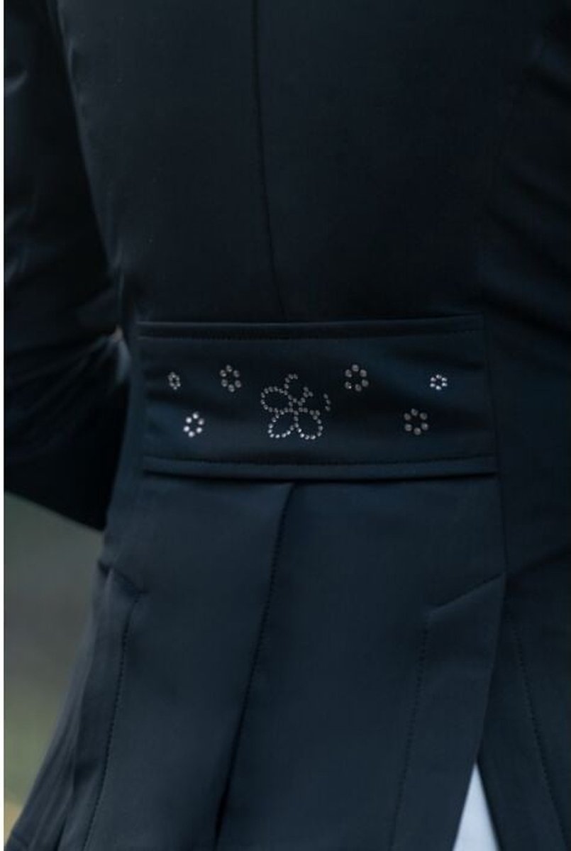 Veste De Tournoi équestre HKM Flora – Mixte Enfant, élégante, Respirante, Avec Cristaux Et Fentes Arrière