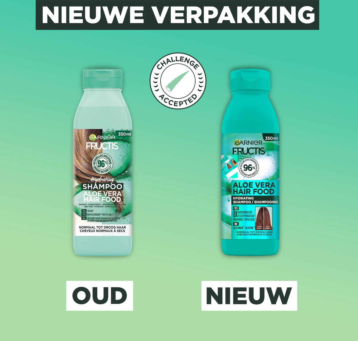 Garnier Fructis Pure Fresh Shampoo Vet Haar thumbnail 3
