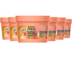 Garnier Fructis Hair Food Pineapple - 3-in-1 Haarmasker - Lang dof haar - 6x 400ml